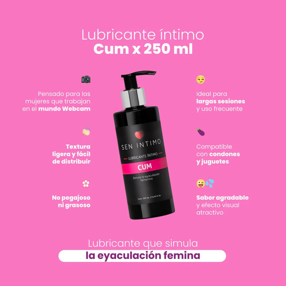 Lubricante Cum X 250 ml Sen Intimo
