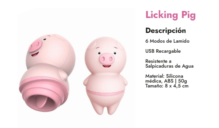 Vibrador Licking Pig
