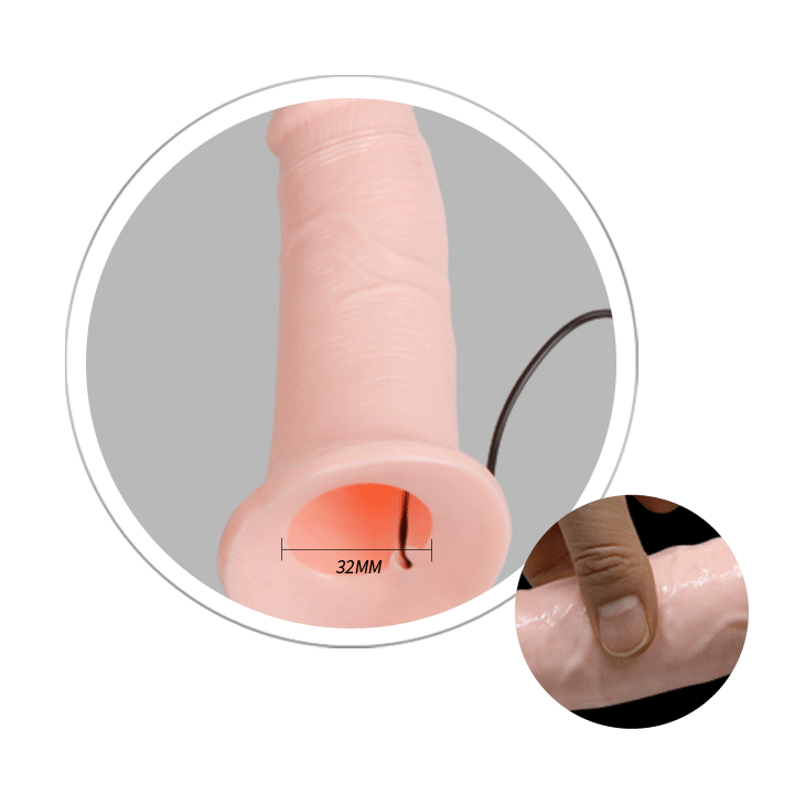 Vibrador de Próstata Mens Pants con Anillo Peniano - 16.5cm