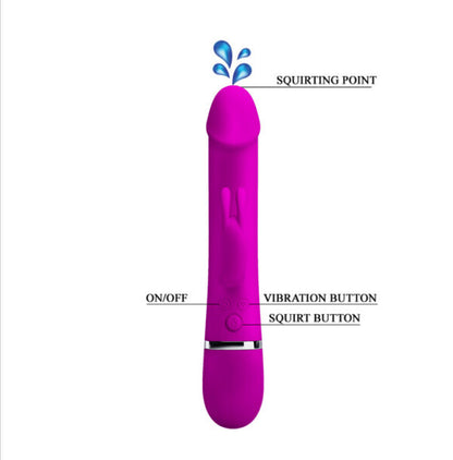 Dildo Silicona Henry Eyaculador Estimulador de Clítoris