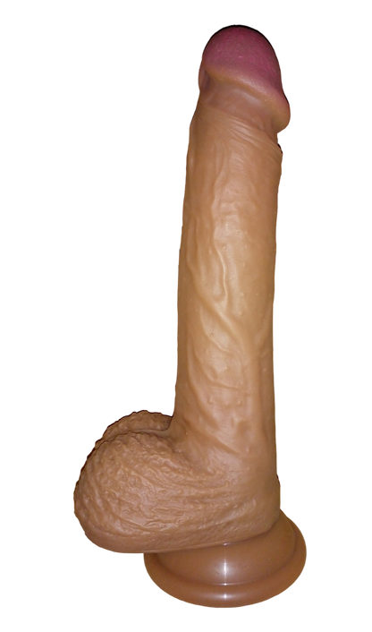 RealKing – Dildo Realista con Ventosa Potente y Testículos Texturizados