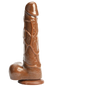 Dildo Realista Chocolate – con Base de Succión