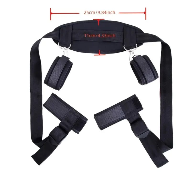 Arnés Erótico con Soporte de Piernas y Almohada