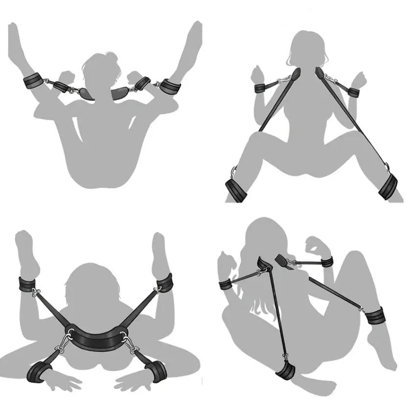 Arnés Erótico con Soporte de Piernas y Almohada