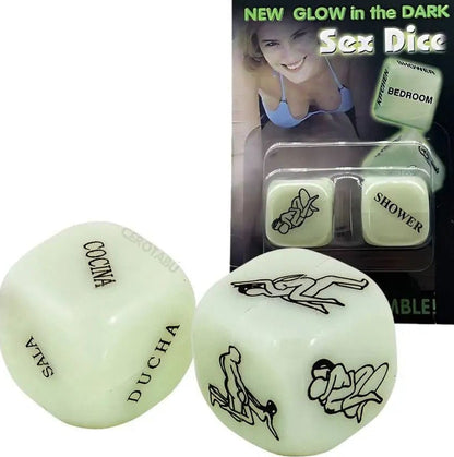 Dados Erotic Neón (posición y lugar )