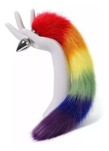 Plug Anal Cola Arcoiris