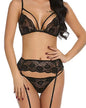 Set de Lencería con Liguero de Encaje