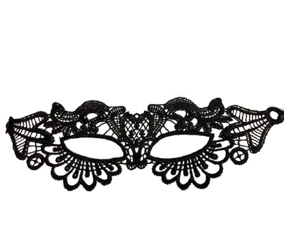 Antifaz de Encaje Negro Estilo Veneciano