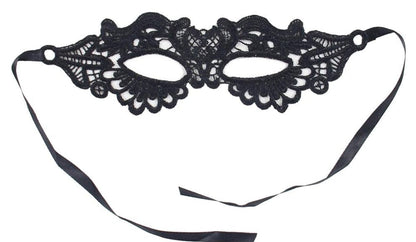 Antifaz de Encaje Negro Estilo Veneciano