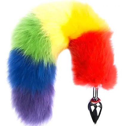 Plug Anal Cola Arcoiris