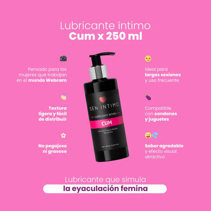 Lubricante Cum X 250 ml Sen Intimo