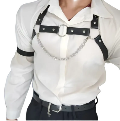 Arnés Eclipse Chain – Estilo que Domina Miradas