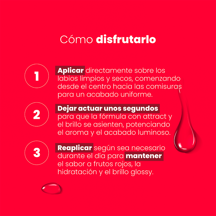 Brillo Labial Frutos Rojos con Pheromonas 20ml