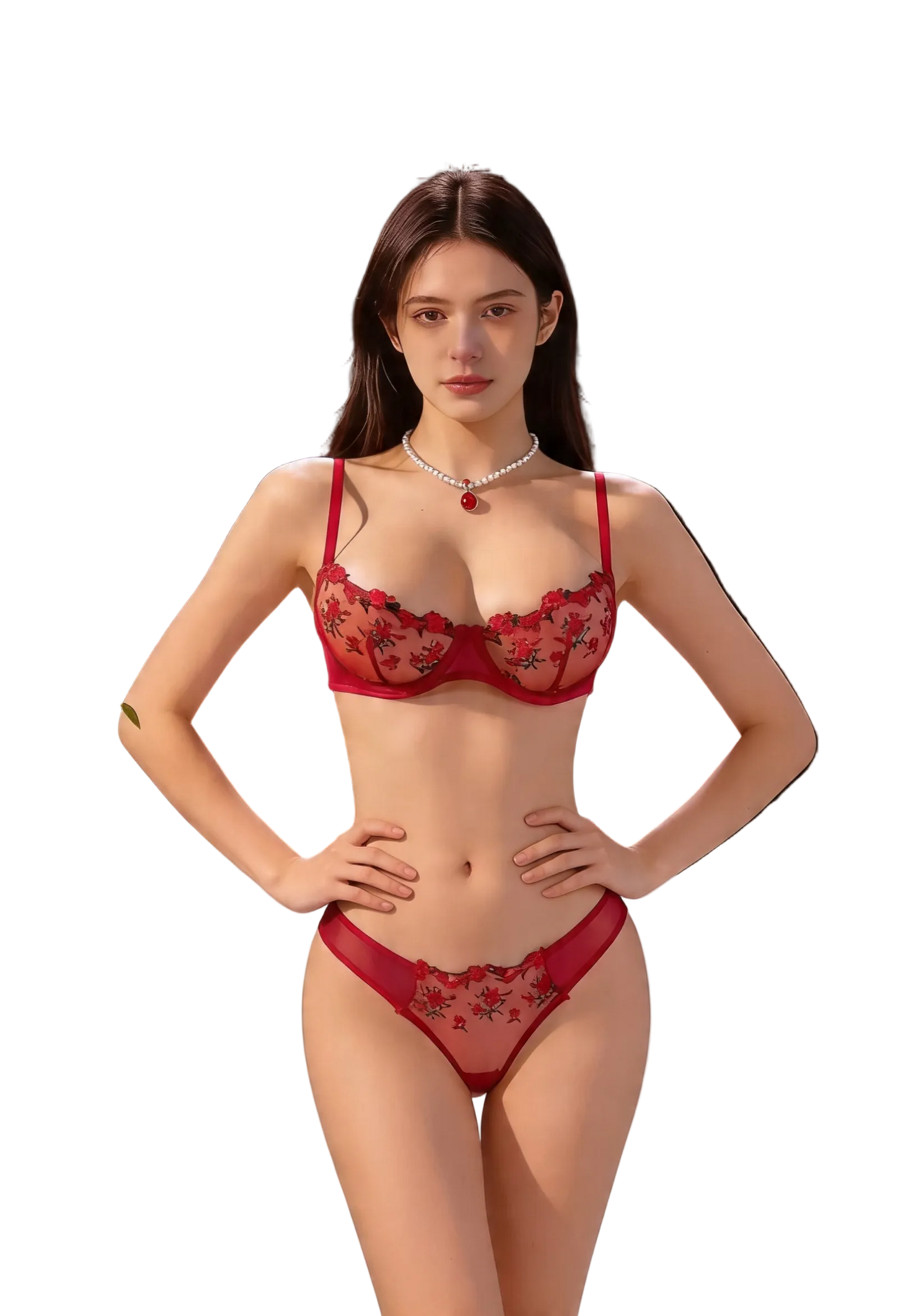 Set Rosa Encantadora - Vinotinto