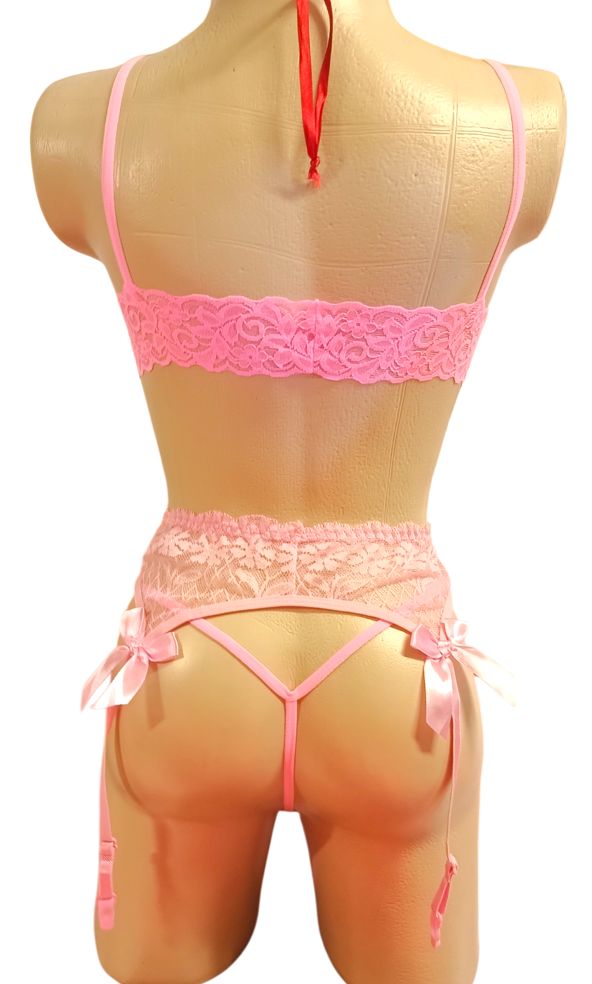 Set con Liguero Seduction - Rosa