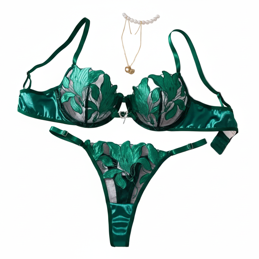Set Elegance Divine - Verde Esmeralda